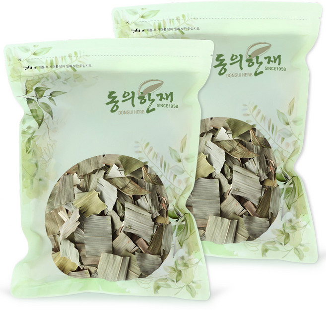 동의한재 최상품 국산 햇 죽엽 대나무잎, 500g, 2개