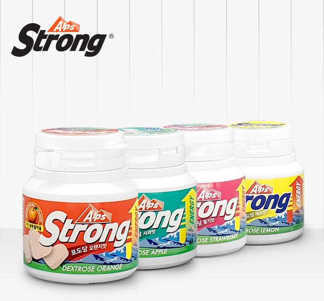 알프스스트롱 천연 포도당캔디 60g 4종 세트, 1세트