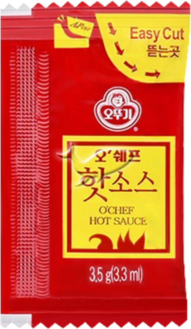 오뚜기 일회용 오쉐프 핫소스 3.5g, 200개