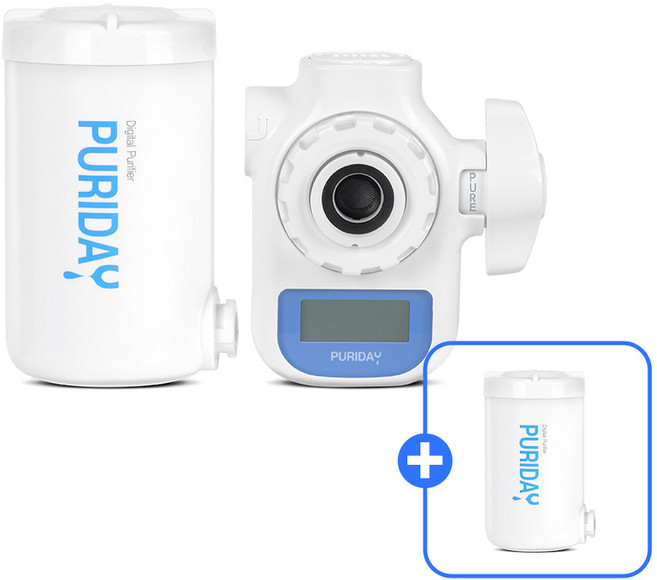 퓨리데이 미니 정수기 주방 싱크대 브리타 디지털 직수정수기 바우젠 호환, 코브라형+정수필터1개, 코브라형+정수필터1개