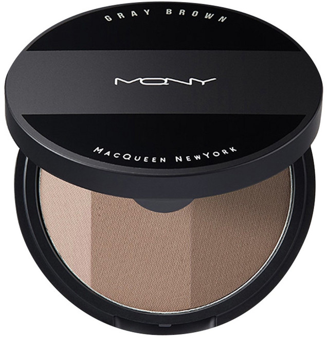 MACQUEEN NEWYORK 3色修容盤 9g, 灰棕色, 1個