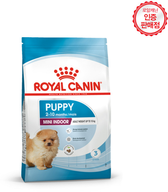 로얄캐닌 강아지사료 미니 인도어 퍼피 500g, 1개, 닭고기 + 밥