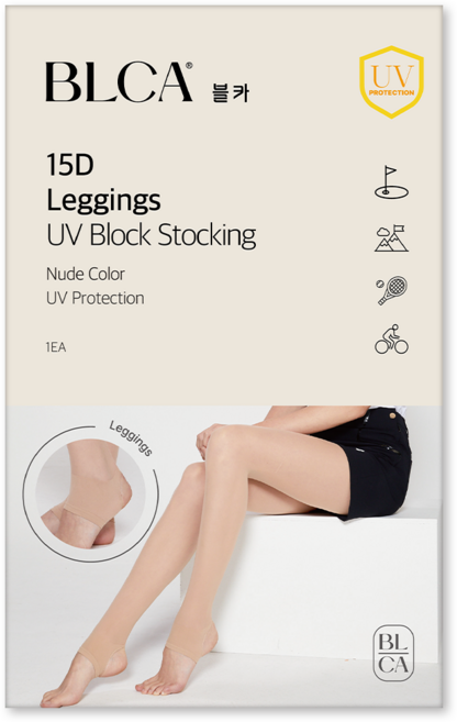 블카 자외선차단 유발 발고리 레깅스 골프스타킹