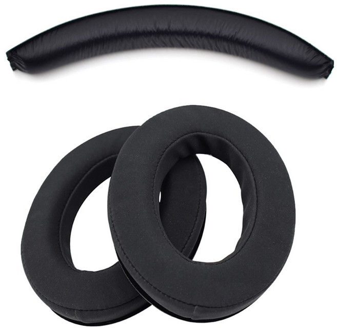 Sennheiser G4ME ZERO one HD380 HD380PRO 헤드폰 교체 용 이어 쿠션 컵 커버 머리띠가있는 110X85MM 패드, VELVET, 2) VELVET, 1개