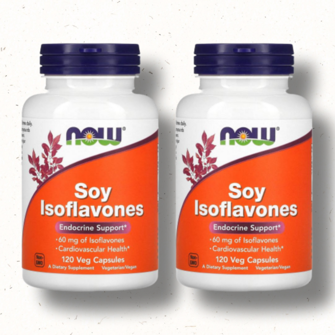 나우푸드 소이 이소플라본 베지 캡슐, 120정, 2개