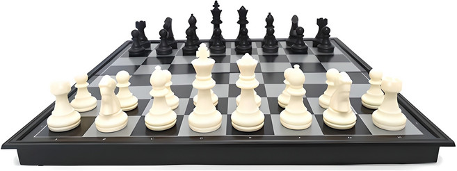 해피타운 휴대용 자석체스 대형, 혼합색상, 1개