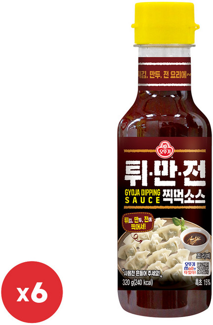 오뚜기 튀만전찍먹소스 320g 6개