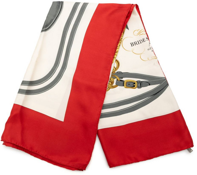 에르메스 중고 1990-2015 브라이드 드 갈라 실크 스카프