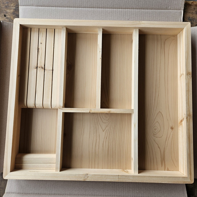 국산 원목 수저함 수저 분리함 400 500 600 700 800 900 수저통 서랍 수납장 조리도구 정리함국산, 1개, 600용