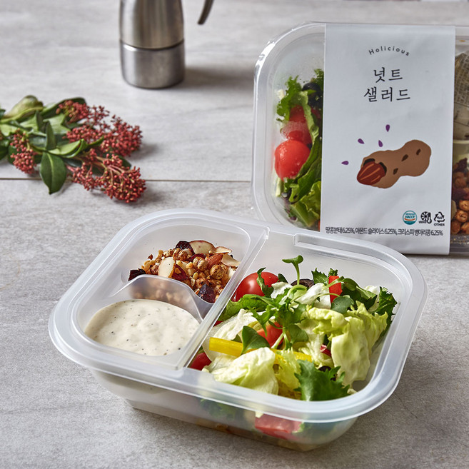 홀리셔스 한 끼 샐러드 넛트샐러드, 1개, 160g