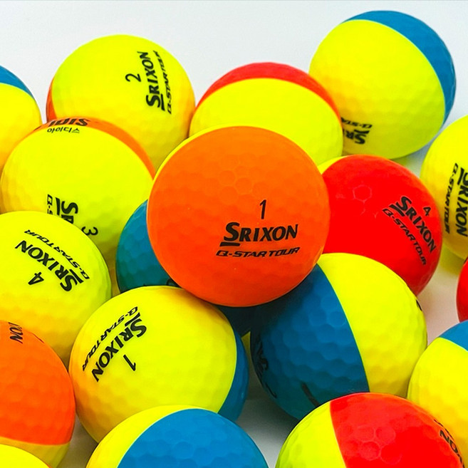 스릭슨 디바이드 Q스타 투어 컬러 혼합 반반공 로스트볼, A+급 10개, 1개