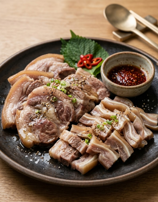 삶은 국내산 돼지머리고기 1kg 슬라이스 국밥용 편육 순대국용 머릿고기, 3kg, 1개