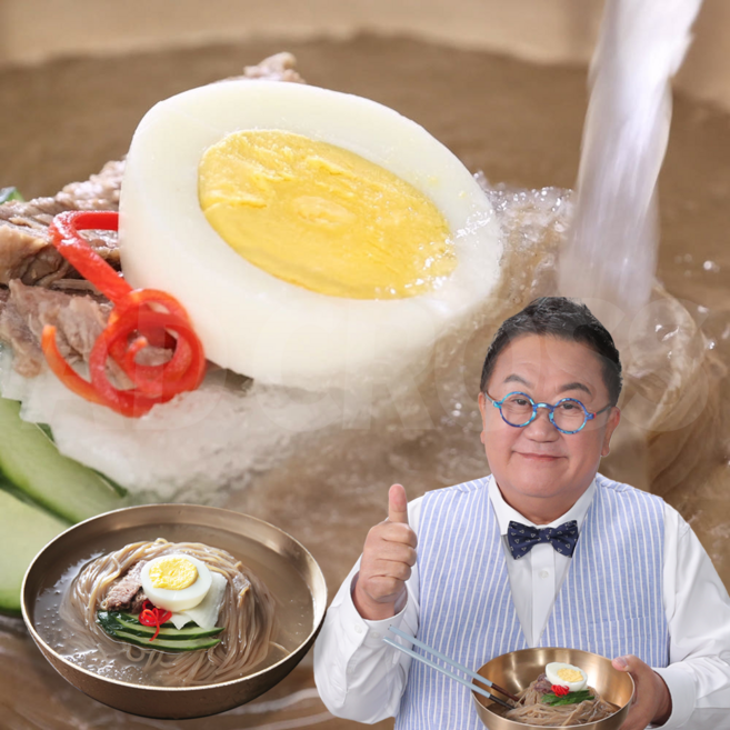 [인포벨]애드크로스 홈쇼핑 모란각 물냉면 전문점의 별미 시원한 맛 미국에서 더 유명한 대용량 냉면, 530g, 20개