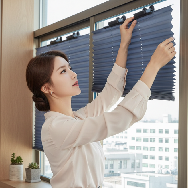 혼시티 무타공 블라인드 커튼