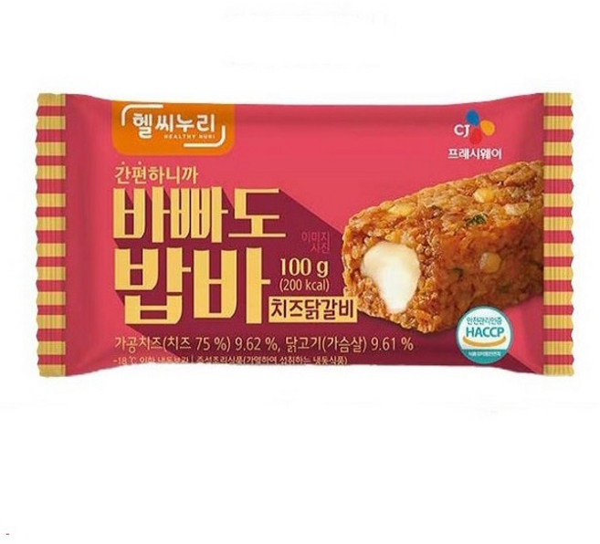 헬씨누리 바빠도 밥바 치즈닭갈비 100g x 40개 (1박스)