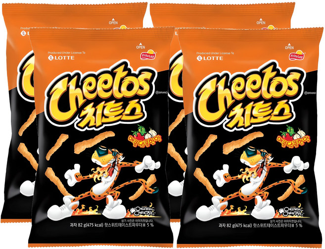 치토스 매콤달콤한맛, 82g, 4개