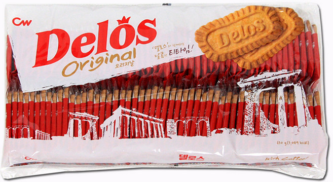 웰링스 청우식품 업소용 대용량 카페 디저트 간식 후식 커피과자 로투스 델로스 오리지날, 630g, 1개