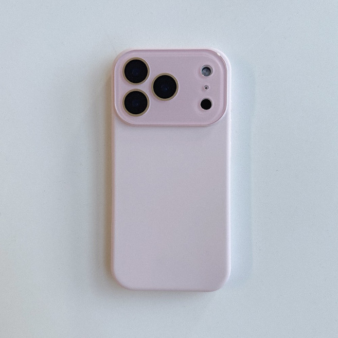 애플데이즈 연분홍 강화유리 아이폰케이스