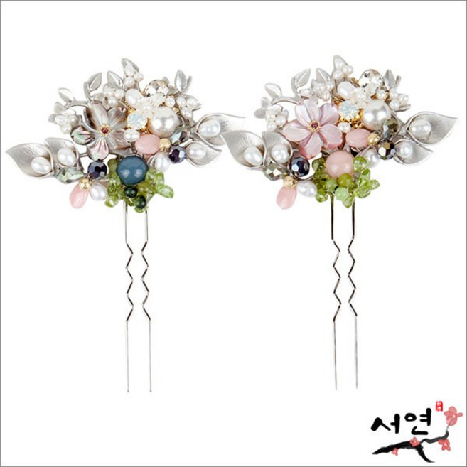 서연한복 뒤꽂이 C201-C202 2종택1 올림머리 한복머리