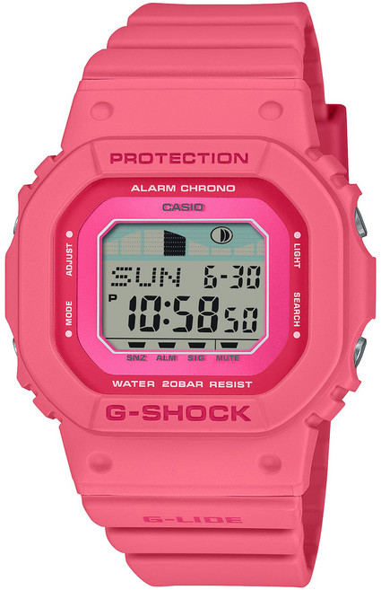 CASIO 卡西歐 G-SHOCK 女款 G-Lide 中型衝浪型運動手錶 GLX-S5610-4JF