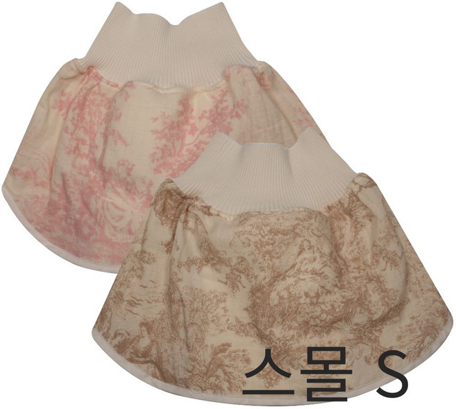 아기통풍치마 천기저귀 기저귀발진, 1개, 핑크+브라운