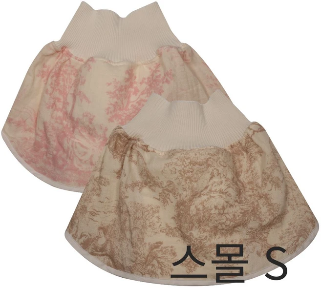 아기통풍치마 천기저귀 기저귀발진, 1개, 핑크+브라운 - 쿠팡