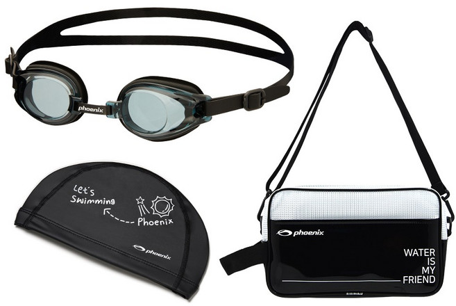 피닉스 아동 생존수영 세트 I, 블랙