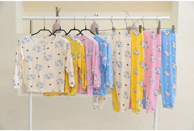 츄아랜드 피치원단 잠옷 온가족 파자마세트 짱구잠옷 애착잠옷 봄 가을 겨울잠옷