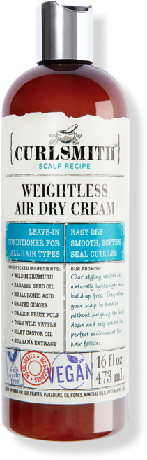 Curlsmith 컬스미스 웨이트리스 에어 드라이 크림 컨디셔너 473ml, 1개