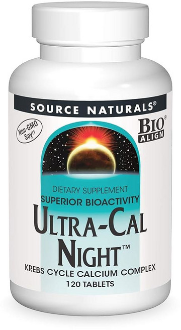 Source Naturals Ultra-Cal 나이트 칼슘 복합체 태블릿 240개, Source naturals Naturals Ultra, 1개, 120정