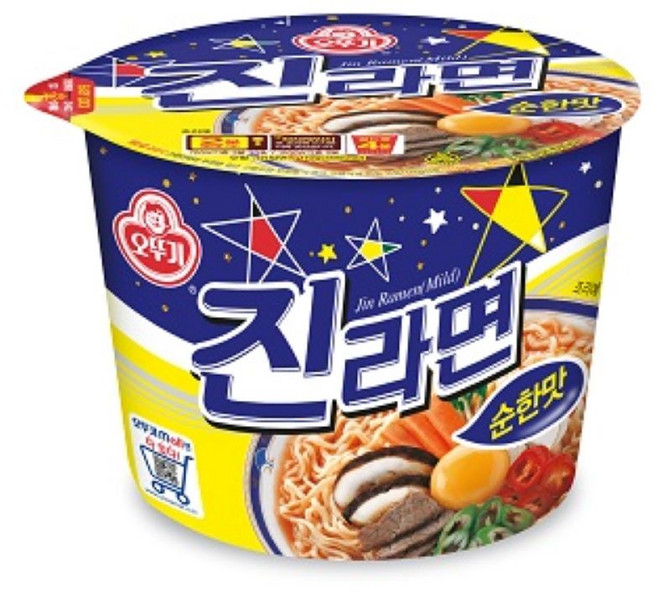 오뚜기 진라면_순한맛_용기 (110GX6)x 1개, 8개