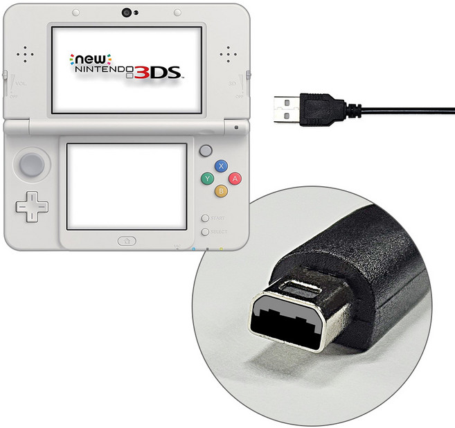 new 2DS XL 뉴이다수 삼다수 DSi XL 비타 vita 충전 호환 케이블, 1개, 04. 충전케이블 (164-0660)