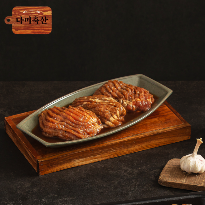 다미축산 양념 순살돼지갈비 500g, 3개
