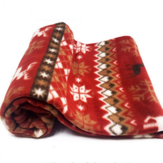 [FW17S] 복지관 크리스마스 담요 미니 무릎담요 기념 단체 홍보굿즈 선물 캠핑 폴라폴리스 기모