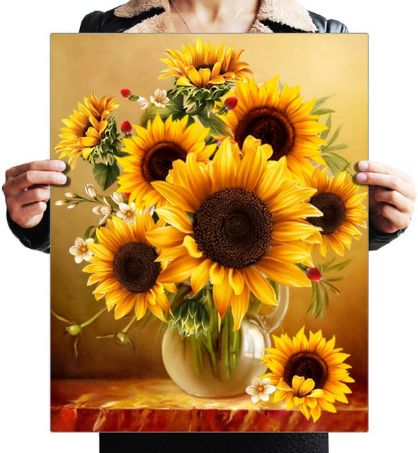 FASEN 액자 캔버스형 보석십자수 DIY 키트 40 x 50 cm, ZSH009, 1세트