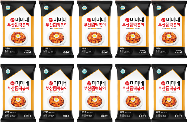 [신제품] 미미네 부산쌀떡볶이 10봉 (총 20인분), 10개, 485g