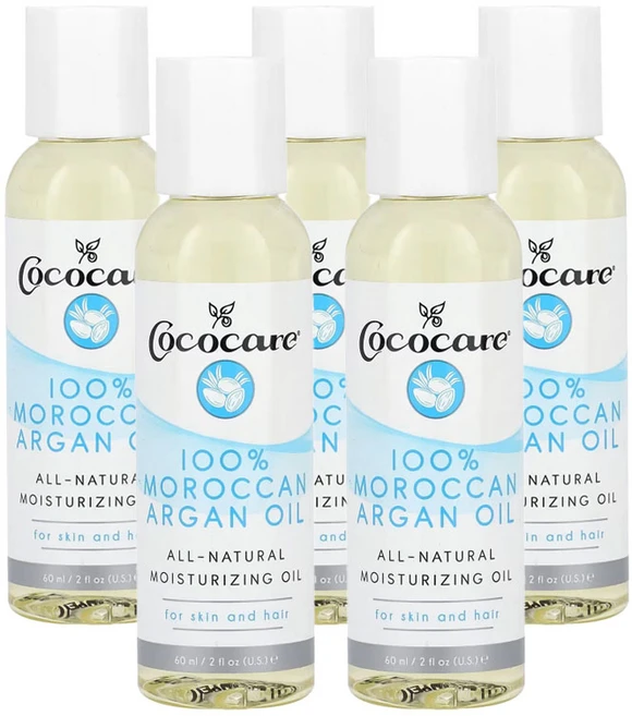 Cococare 코코케어 100% 모로칸 아르간 오일, 5개, 60ml - 쿠팡