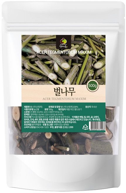 해피스토어70 국산 경북 영천시 말린 벌나무가지 (산청목) 500g 건조 벌나무 잔가지 원물, 1개