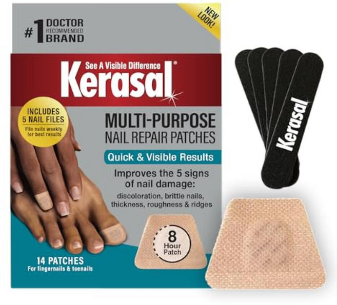 Kerasal 케라셀 멀티 네일 패치 14매, 14 Count (Pack of 1), Patches