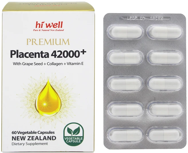 HIWELL 뉴질랜드 정품 하이웰 프리미엄 플라센타 (양태반) 42000 60베지캡슐 3개세트, 60정, 3개 - 쿠팡