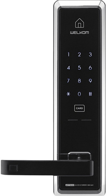 솔리티 웰콤 손잡이 있음 디지털 도어락 WMT600, 방문설치
