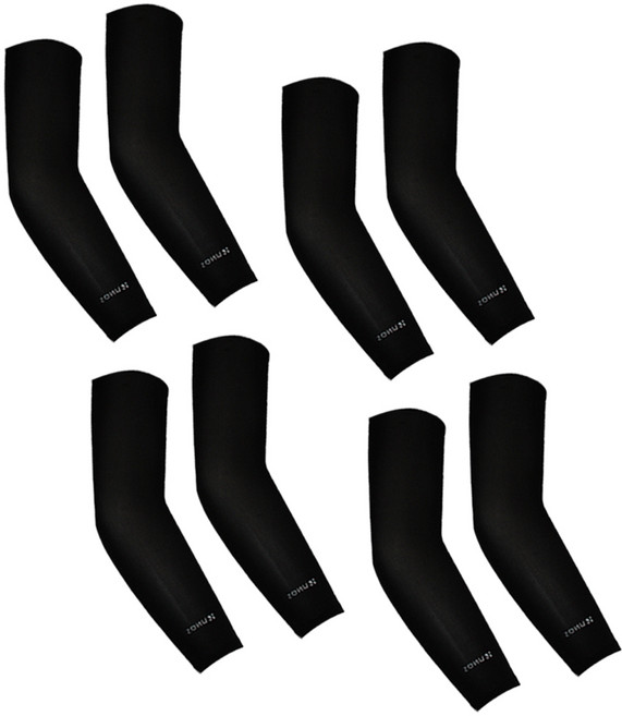 우노스 매직 냉감 쿨 토시 양손 2세트, 민자 블랙, 4개