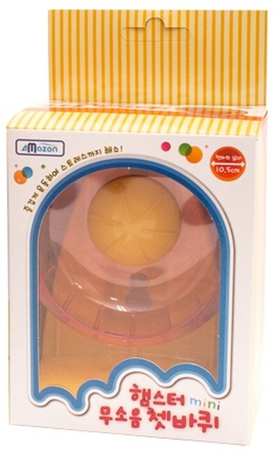 [2개묶음]햄스터 무소음 쳇바퀴(소) 10.5cm, 2개, 0mg