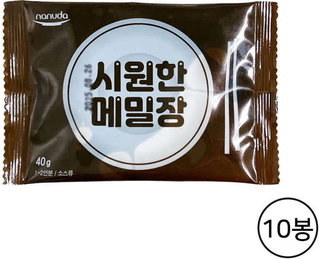 옛맛지기 메밀장 모밀 소바 소스 (소비기한 26년 7월10일까지), 10개, 40g