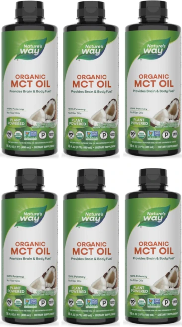 [유기농] 네이쳐스웨이 MCT 오일 Nature's Way Organic MCT Oil, 480ml, 6개 - 쿠팡