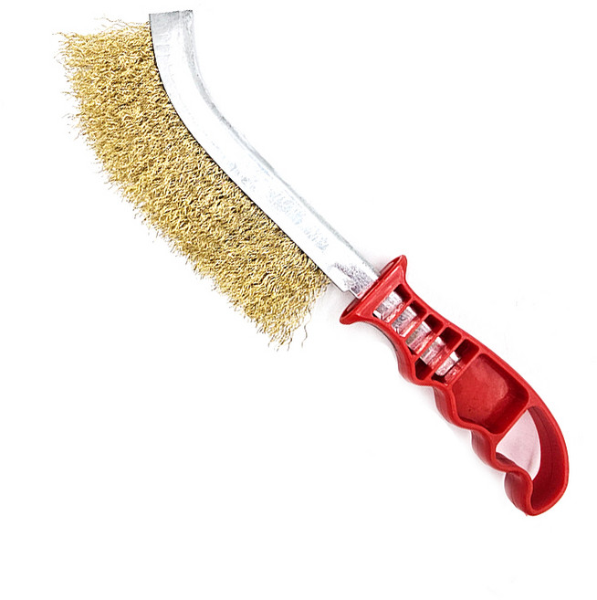 이딜리 스틸 브러쉬 세척솔 철솔 녹제거 불판청소 쇠솔 이태리 브러시, 1개