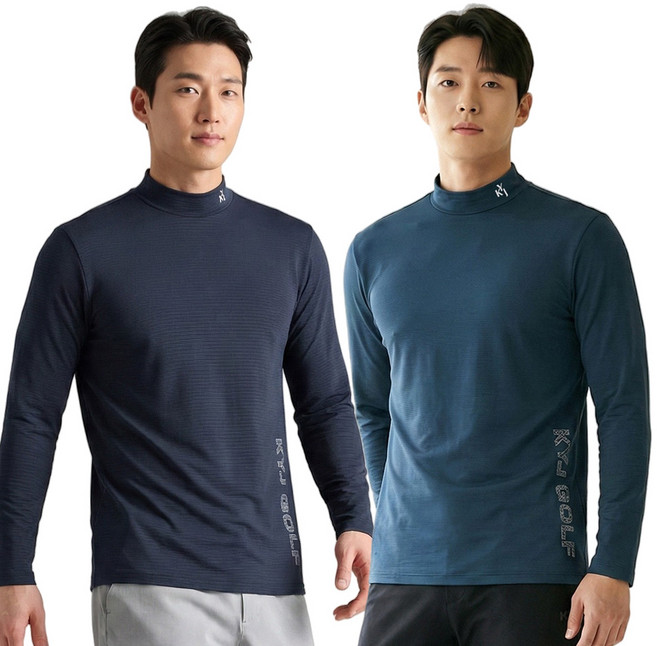 <김영주골프> (1+1) 남성 아이스 반목 긴팔 티셔츠_자외선차단 레이쿨