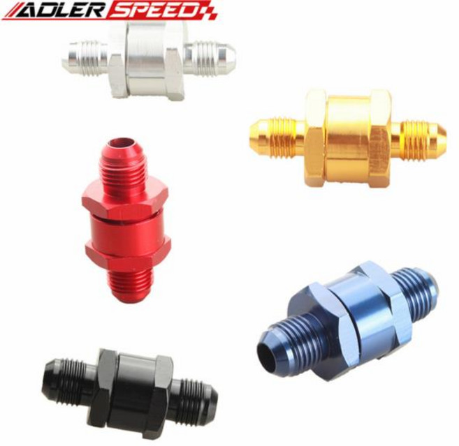 가솔린 디젤 알루미늄 연료 체크 밸브 AN3, AN3 Black, 1개