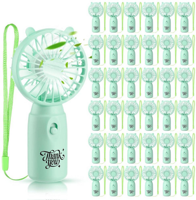 Glooglitter 36 Pcs Mini Portable Handheld Fan – Battery Operated Electric Hand Held Fan with Lanya, Glooglitter 36 Pcs Mini Portab