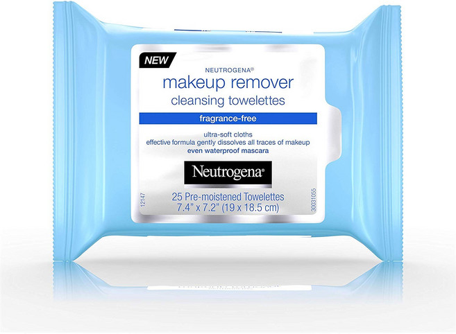 뉴트로지나 메이크업 리무버 클렌징 타월렛, 1개, 25개입